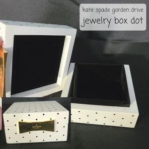 kate spade garden drive jewelry box dot